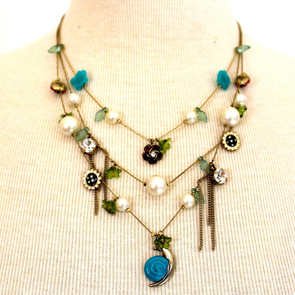 Betsey Johnson Multi Strand Necklace